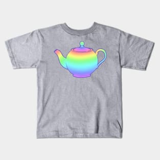 Rainbow Teapot Kids T-Shirt